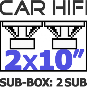 Καμπίνες με δύο Subwoofer 10”