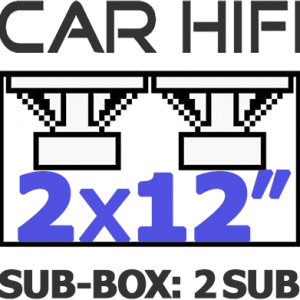 Καμπίνες με δύο Subwoofer 12”